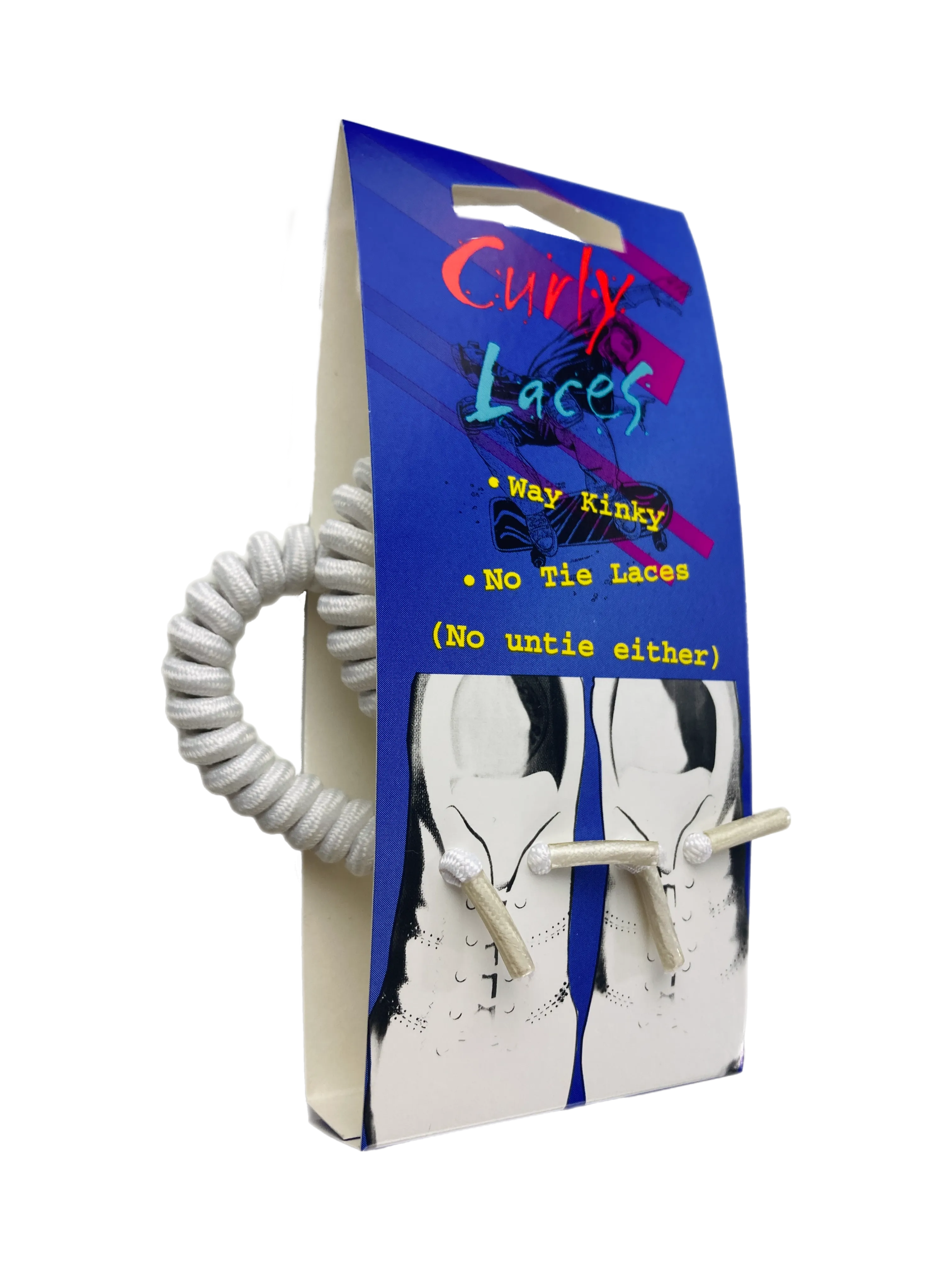 10 Seconds ® Curly Laces | White