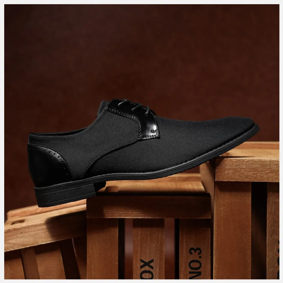 Angelo Ricci™ Designer Satin Leather Business Style Oxford Shoes