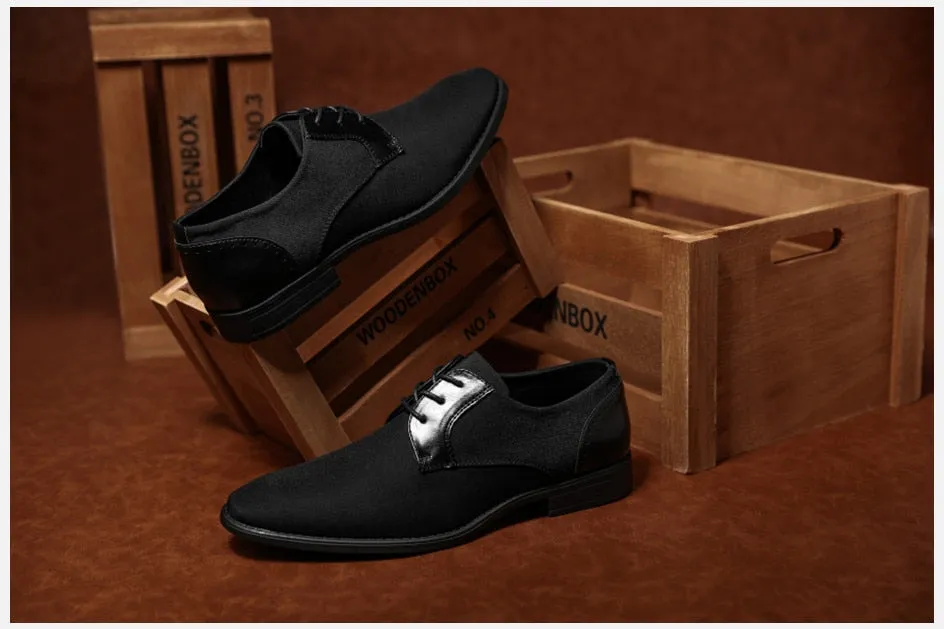 Angelo Ricci™ Designer Satin Leather Business Style Oxford Shoes