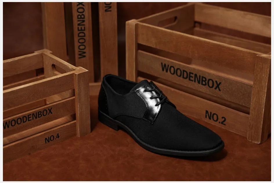Angelo Ricci™ Designer Satin Leather Business Style Oxford Shoes