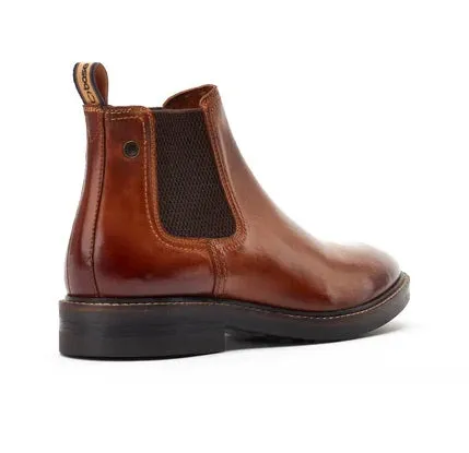 Base London Leather Portland Pull On Boot - Washed Tan