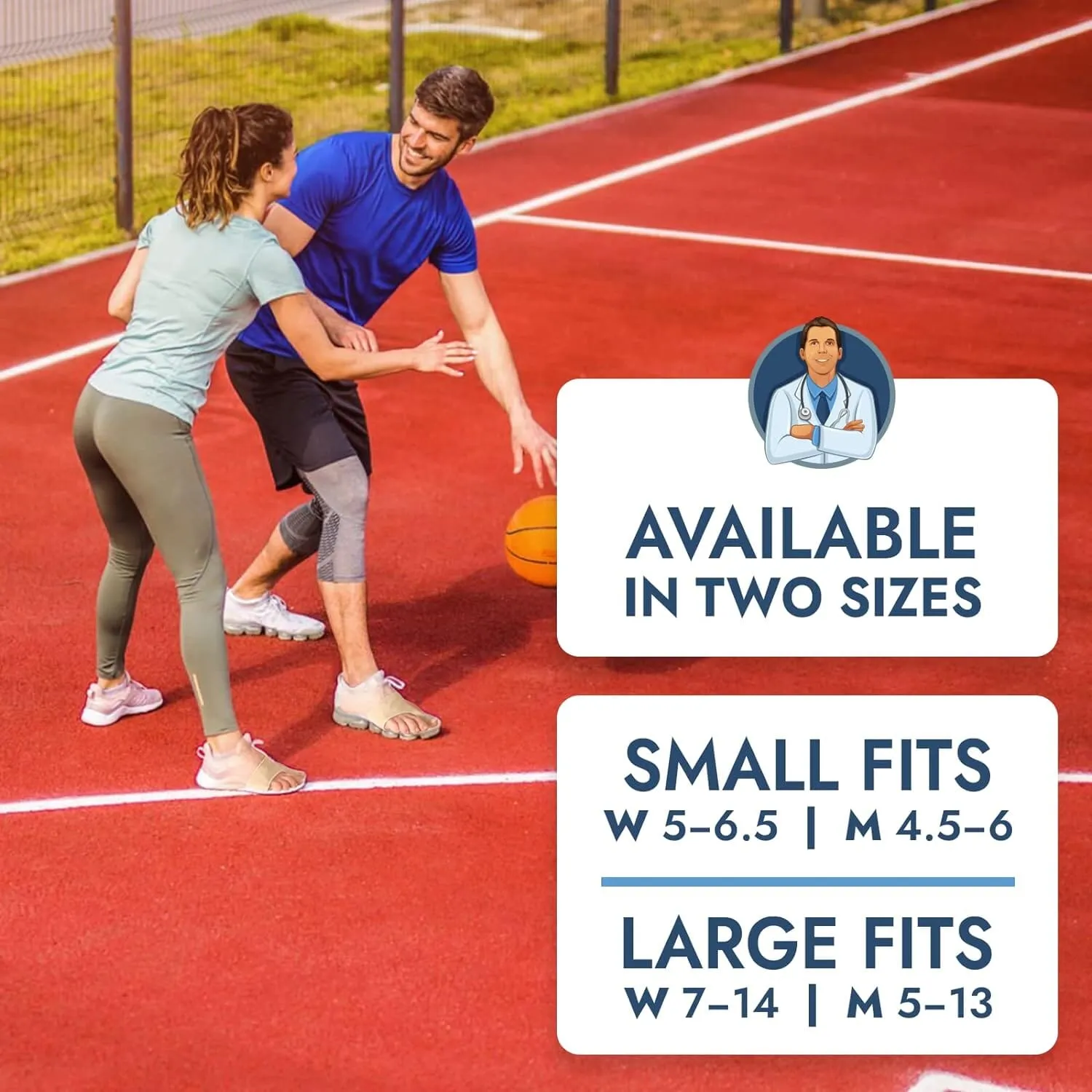 Dr. Frederick's Original Bunion Sleeves - 2ct. - Thin Bunion Relief Socks - Orthopedic Bunion Cushion for Women & Men - Gel Pad Bunion Guard, Big Toe Separator