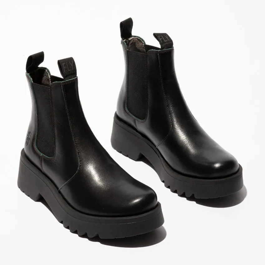 Fly London Women's MEDI789FLY Chelsea Ankle Boots Ground Brown Green