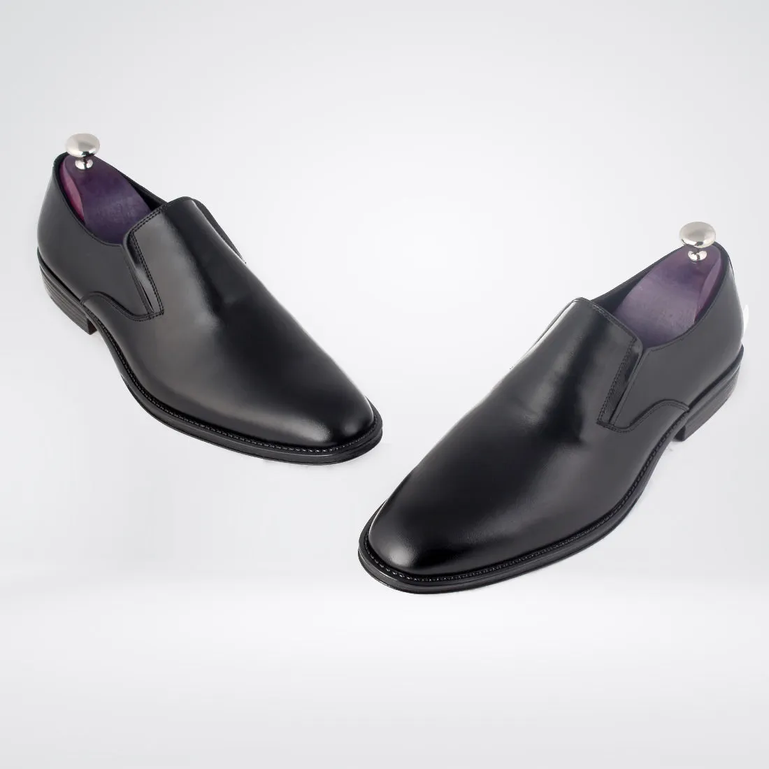 Formal shoes / 100% genuine leather -black -8139
