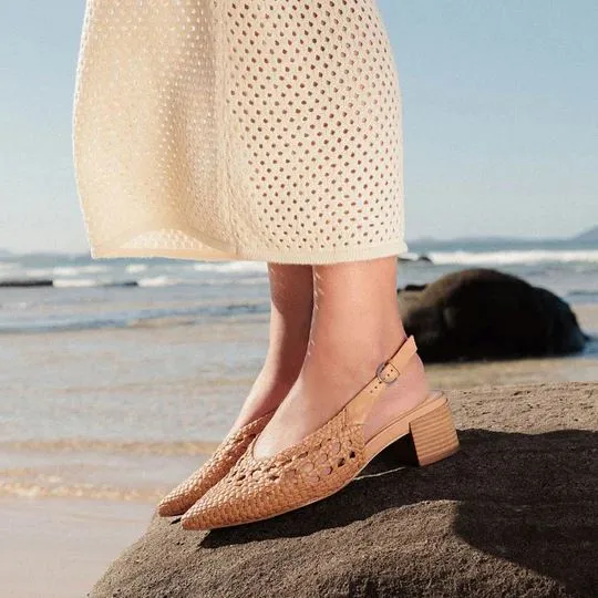Frankie4 Mendes Heel - Camel Weave