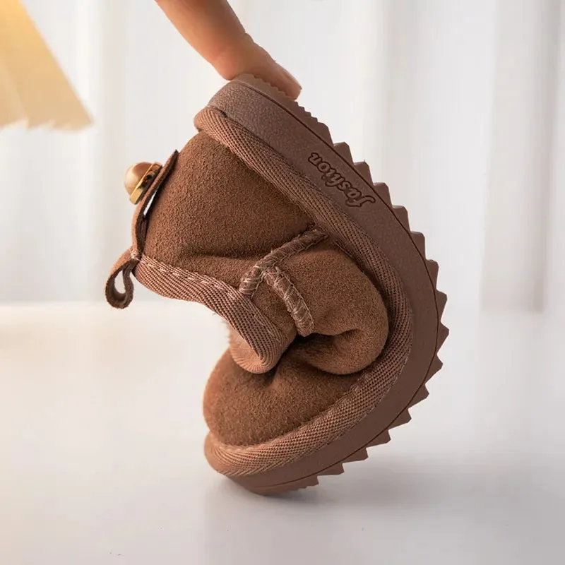 Gerda Genuine Cowhide Snow Boots