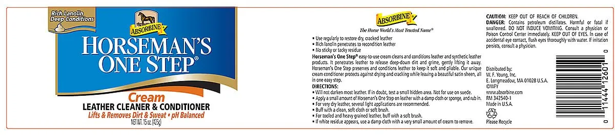 Horseman's One Step Leather Cleaner, 15 oz