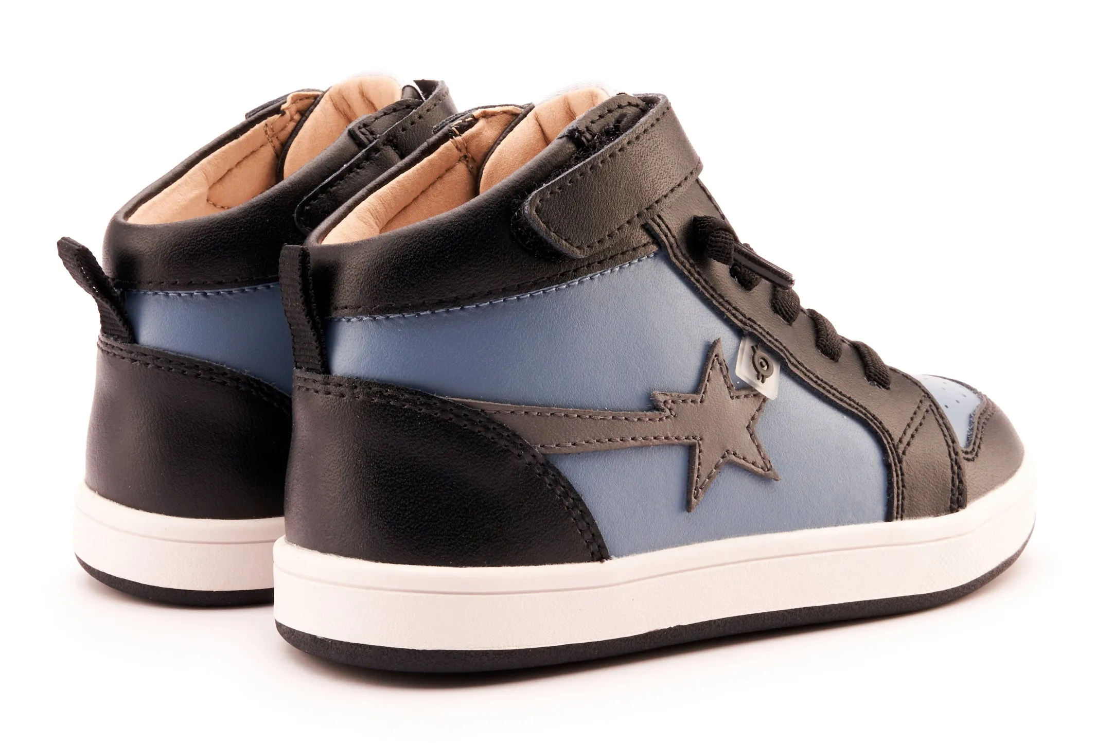 Old Soles Boy's and Girl's 1007 Team-Star Casual Shoes - Indigo / Grey / Black / White Black Sole