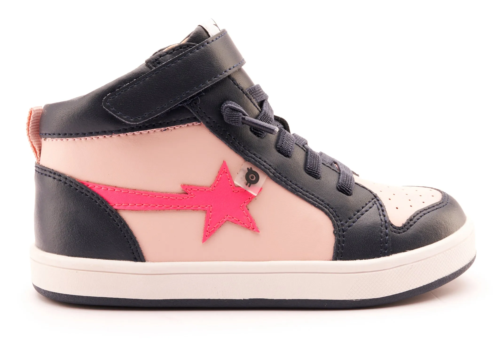 Old Soles Girl's 1007 Team-Star Casual Shoes - Powder Pink / Neon Pink
