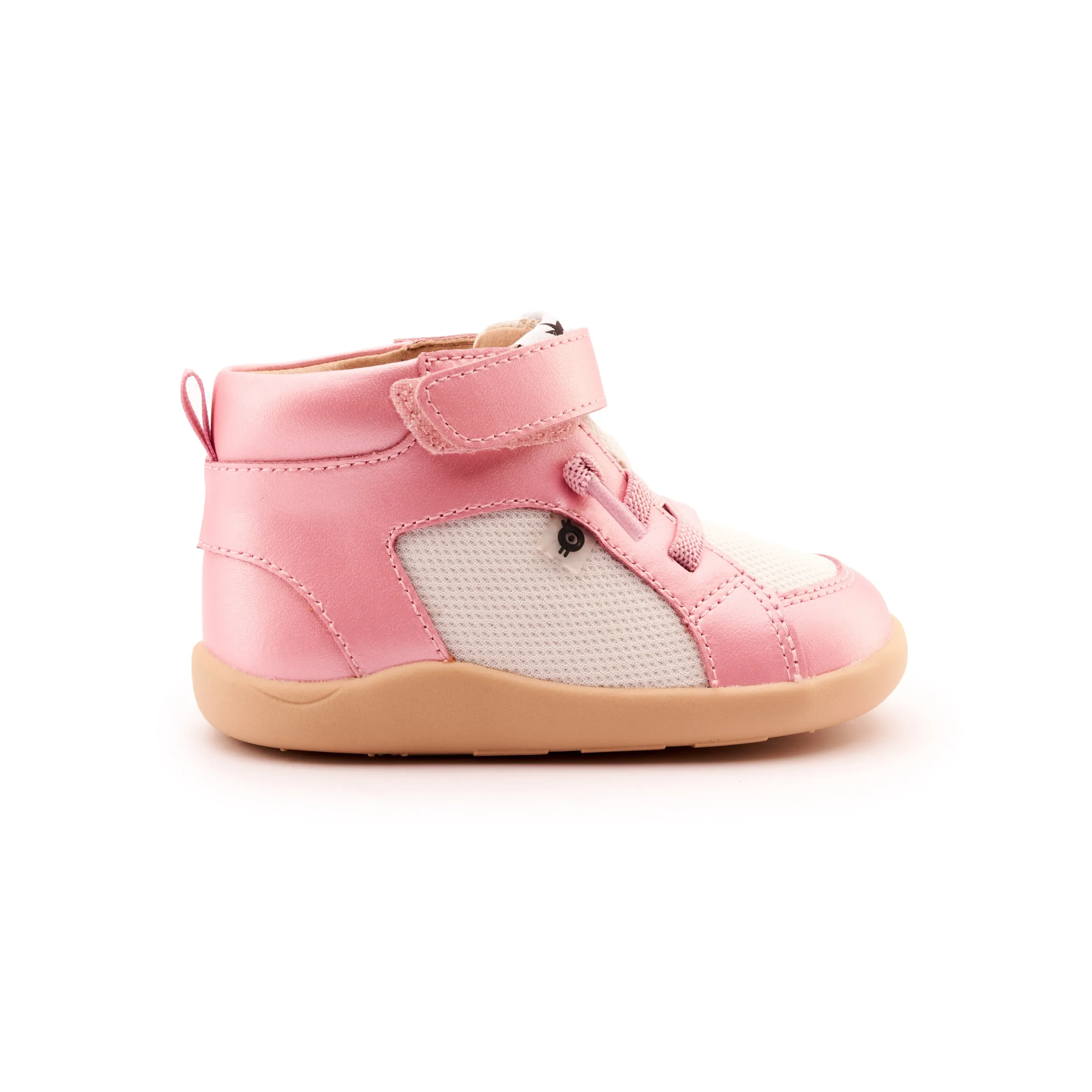 Old Soles Girl's 8045 Mainlander Casual Shoes - Pearlised Pink / White
