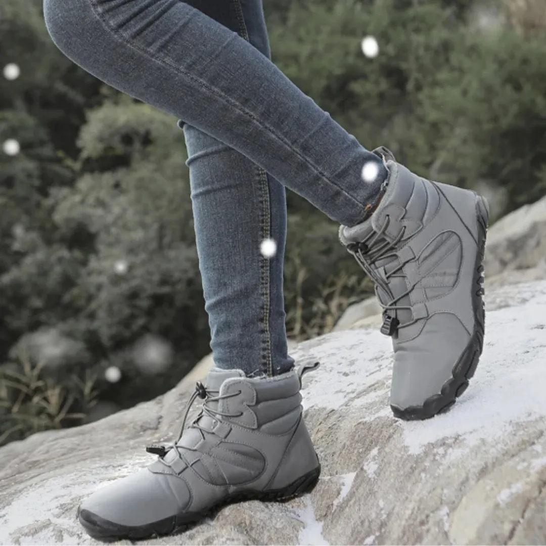 Ravello Big Size Waterproof Winter Barefoot Boots - Fur Lined Wide Toe Box Snow Boots