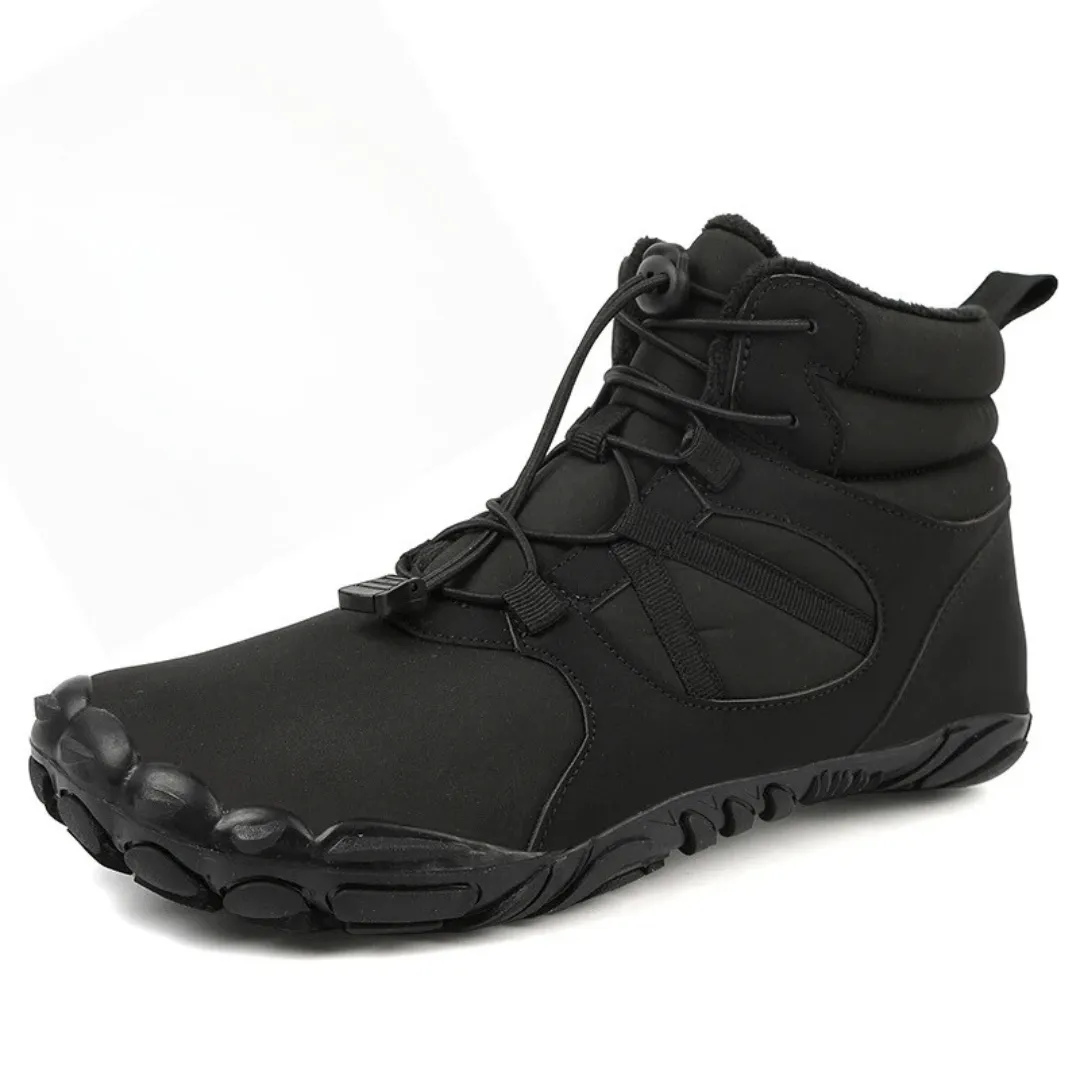 Ravello Big Size Waterproof Winter Barefoot Boots - Fur Lined Wide Toe Box Snow Boots