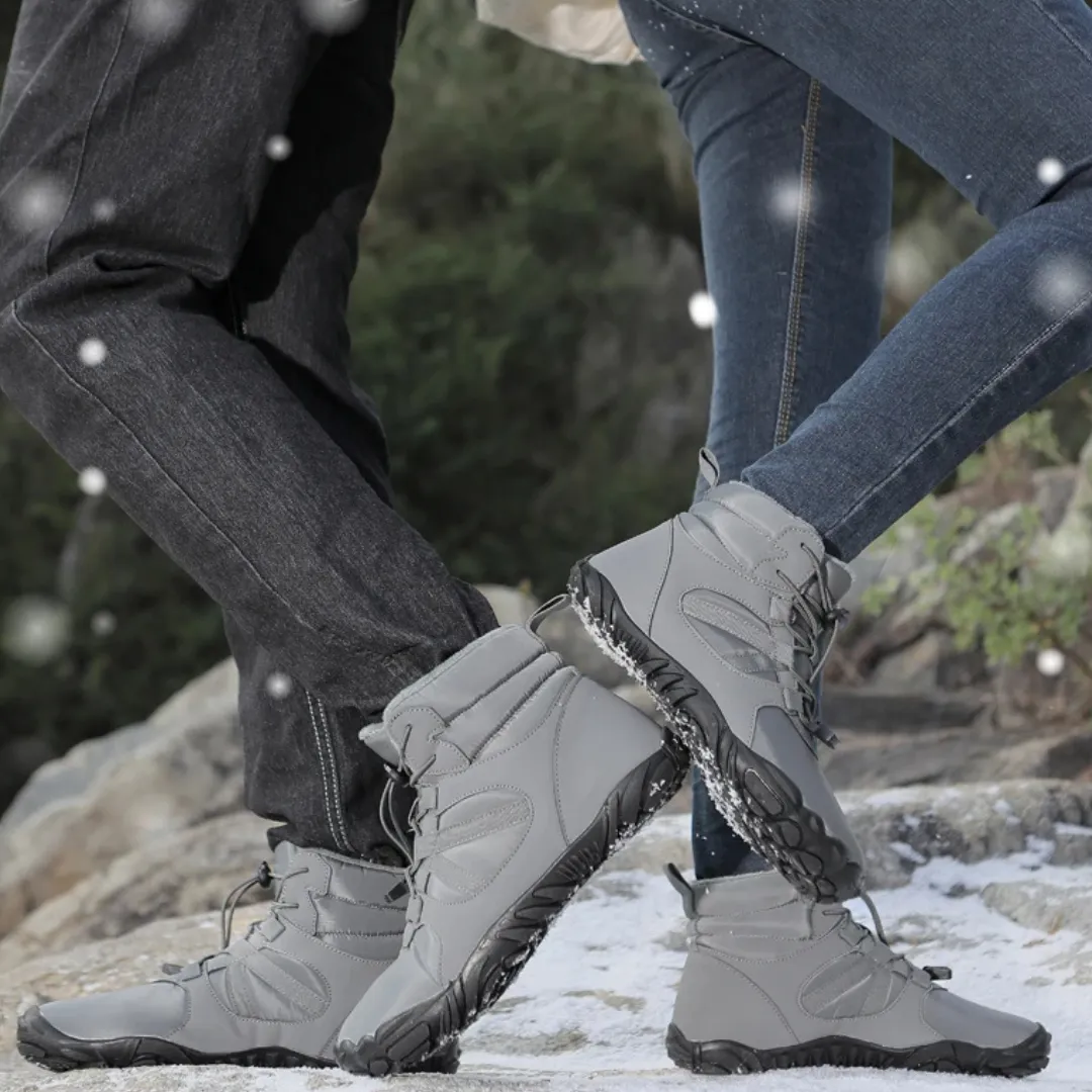 Ravello Big Size Waterproof Winter Barefoot Boots - Fur Lined Wide Toe Box Snow Boots