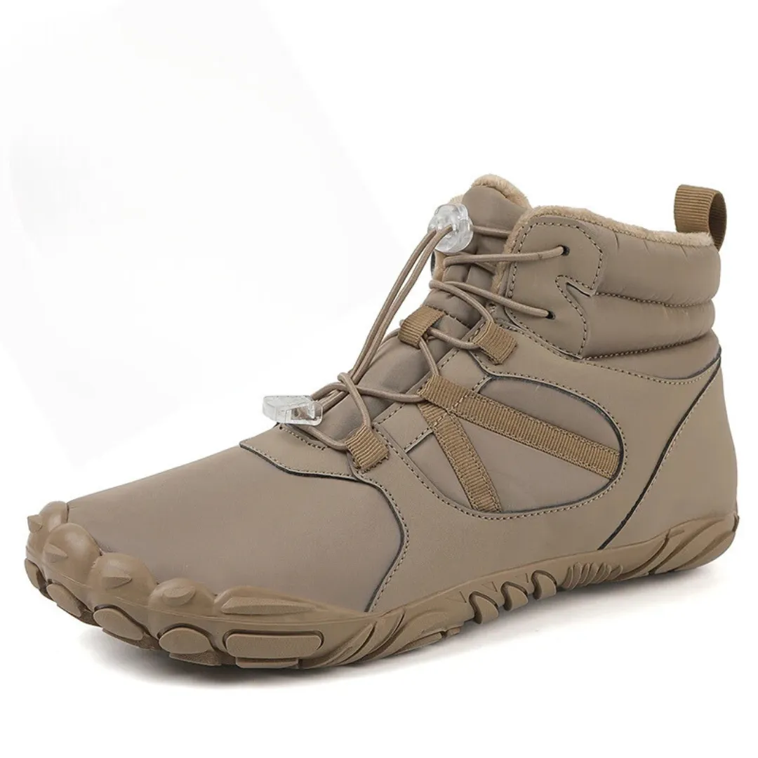 Ravello Big Size Waterproof Winter Barefoot Boots - Fur Lined Wide Toe Box Snow Boots