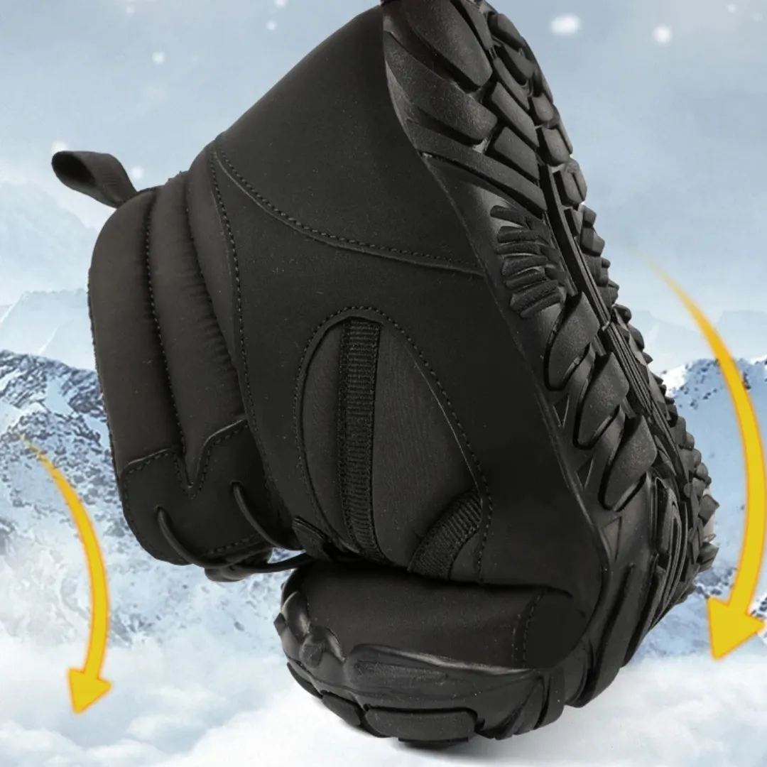 Ravello Big Size Waterproof Winter Barefoot Boots - Fur Lined Wide Toe Box Snow Boots
