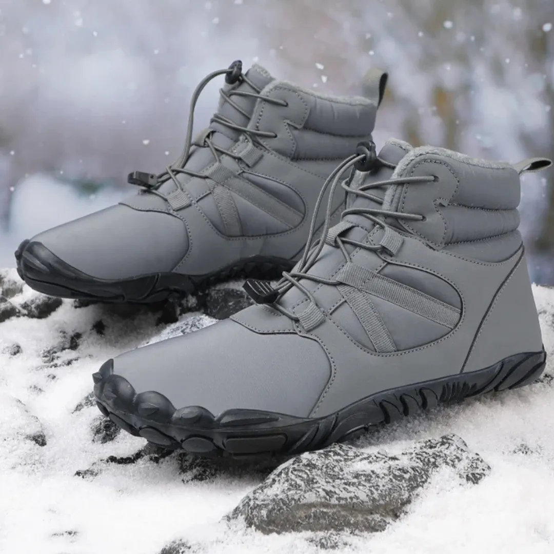 Ravello Big Size Waterproof Winter Barefoot Boots - Fur Lined Wide Toe Box Snow Boots
