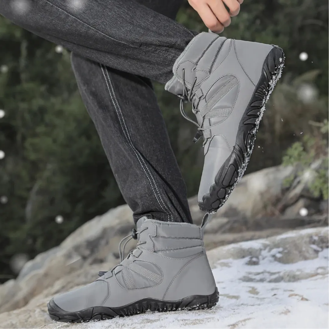 Ravello Big Size Waterproof Winter Barefoot Boots - Fur Lined Wide Toe Box Snow Boots