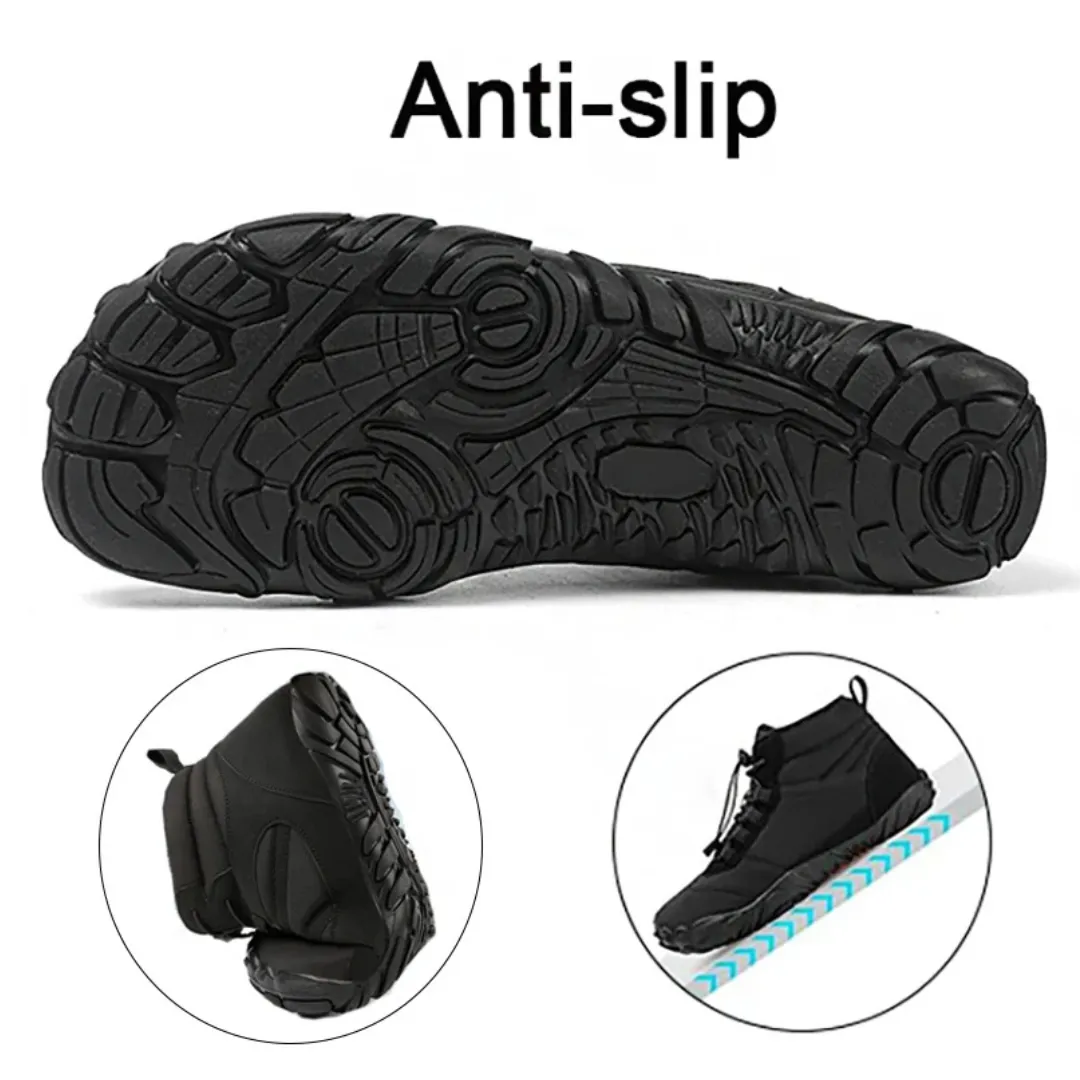 Ravello Big Size Waterproof Winter Barefoot Boots - Fur Lined Wide Toe Box Snow Boots