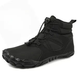 Ravello Big Size Waterproof Winter Barefoot Boots - Fur Lined Wide Toe Box Snow Boots