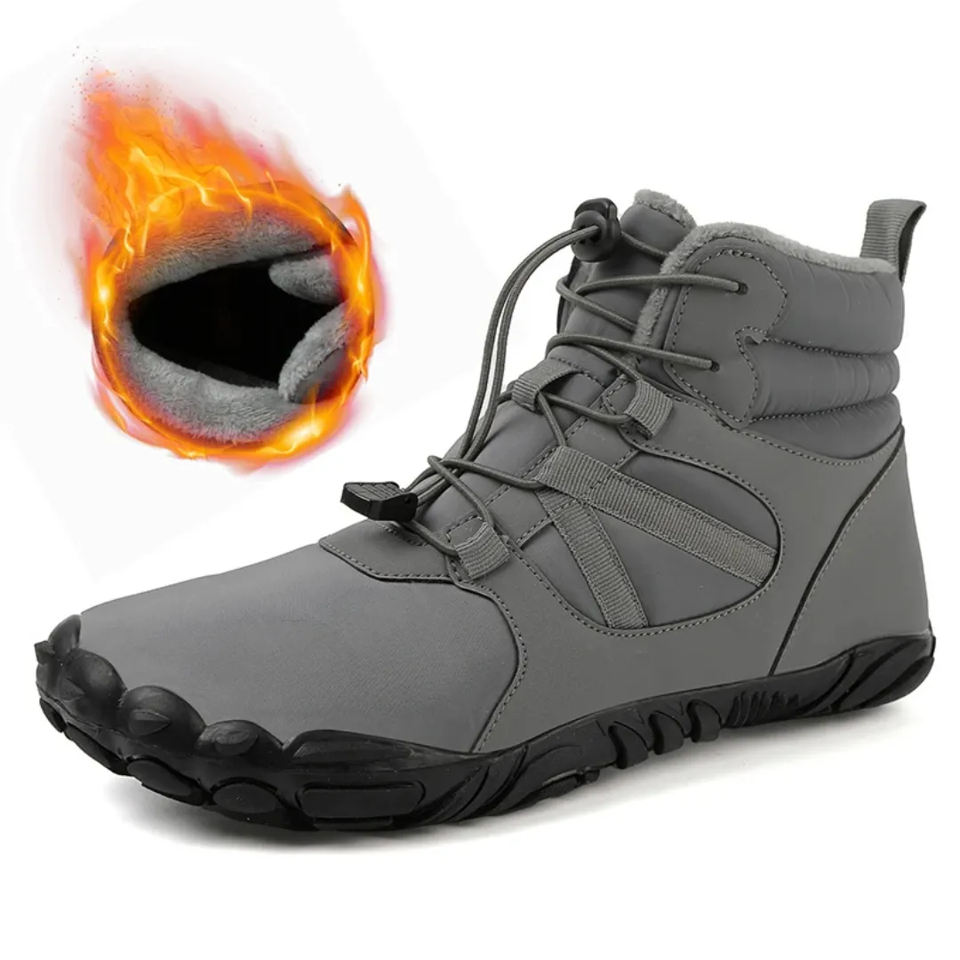 Ravello Big Size Waterproof Winter Barefoot Boots - Fur Lined Wide Toe Box Snow Boots