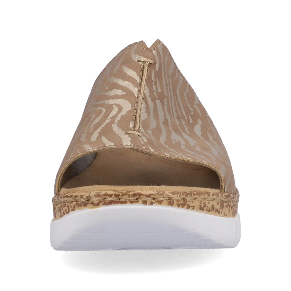 Rieker Ladies Backless Slip On Sandal