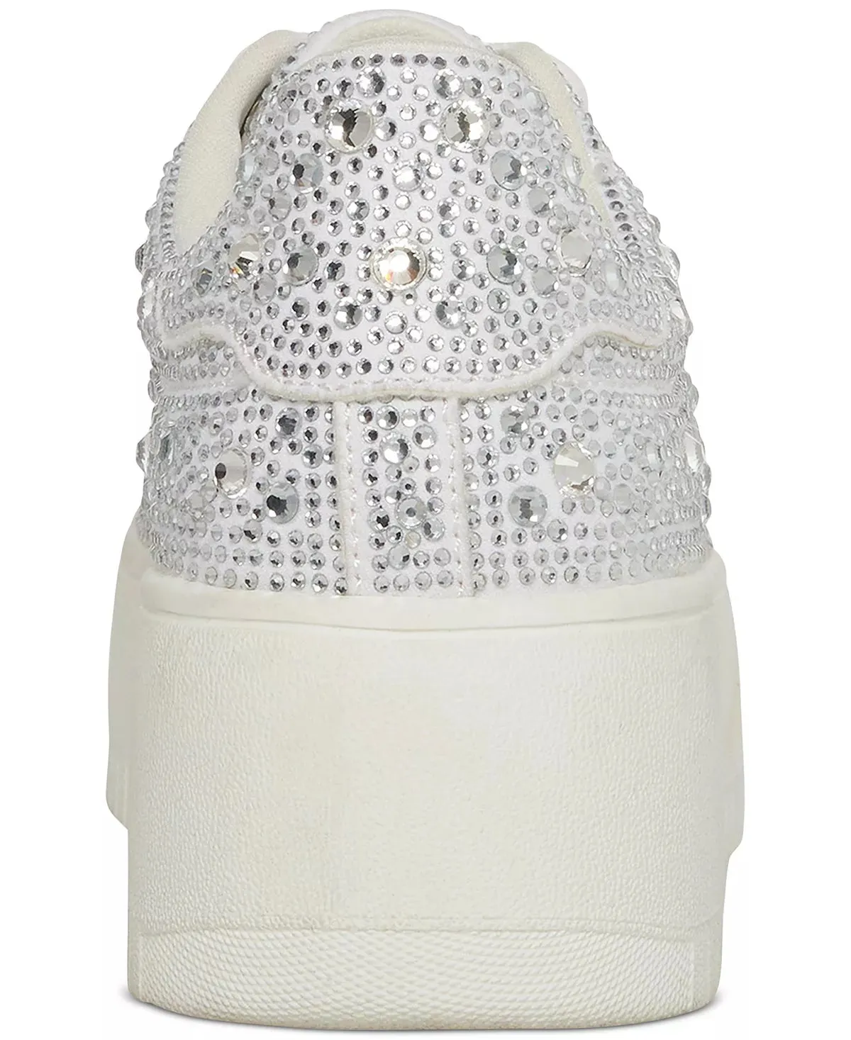 Steve Madden Rockaway-R White Lace Up Rounded Toe Low Top Fashion Sneakers