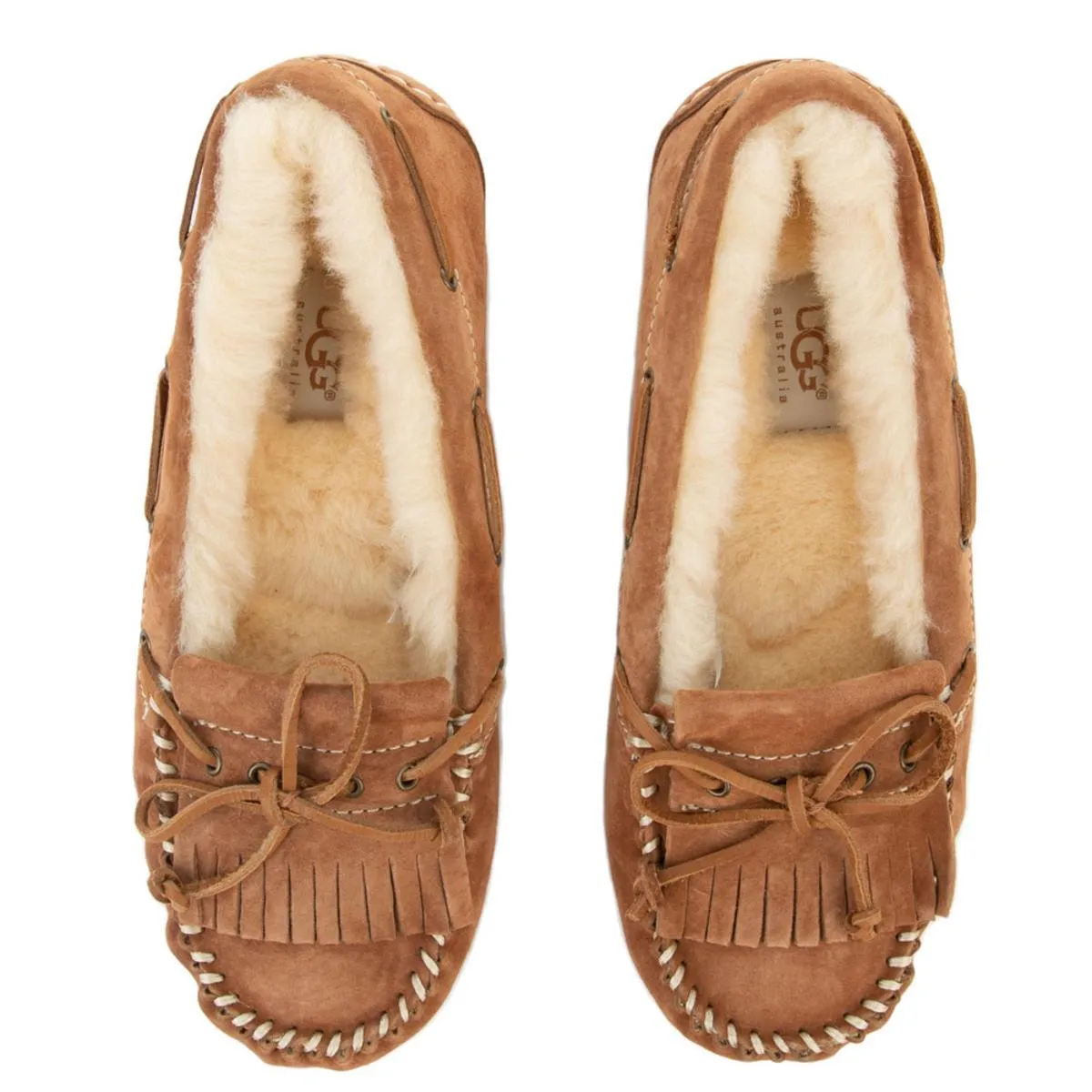 UGG Australia Meena Chestnut Suede Slippers Chestnut