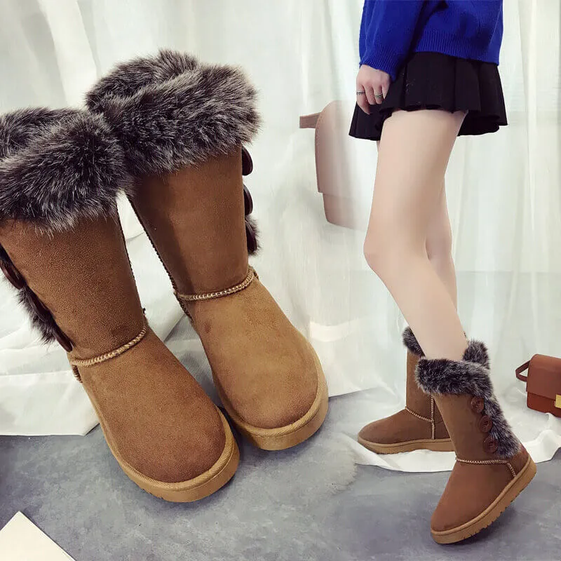 Women Winter Snow Boots High Tube Cotton