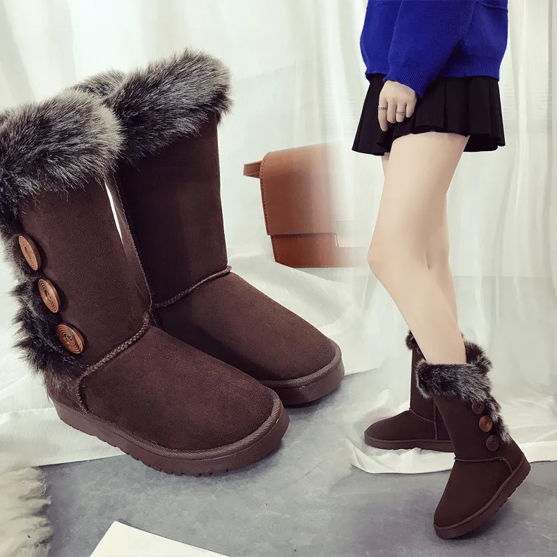 Women Winter Snow Boots High Tube Cotton