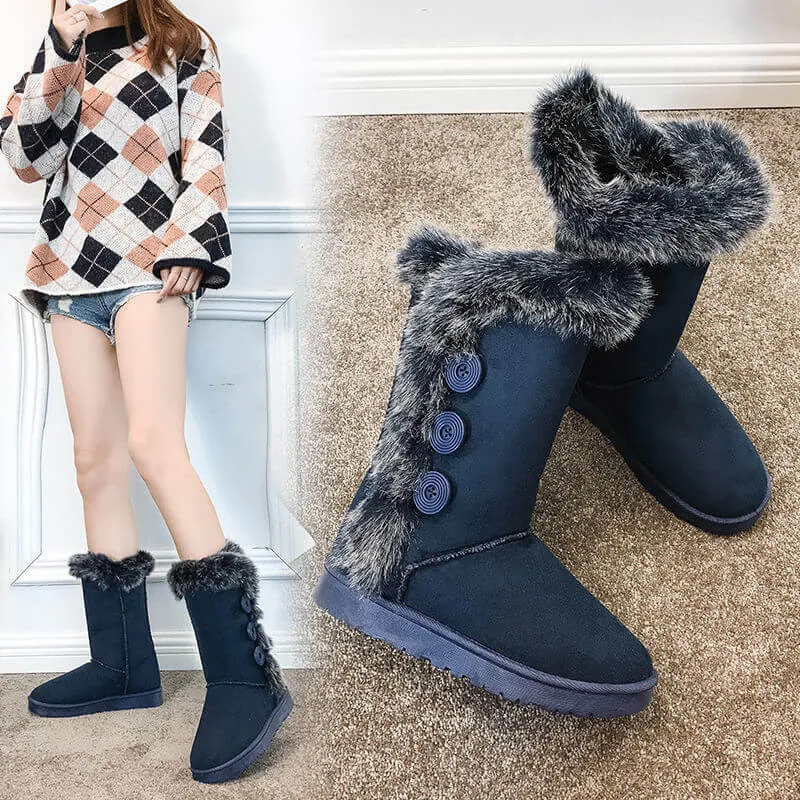 Women Winter Snow Boots High Tube Cotton